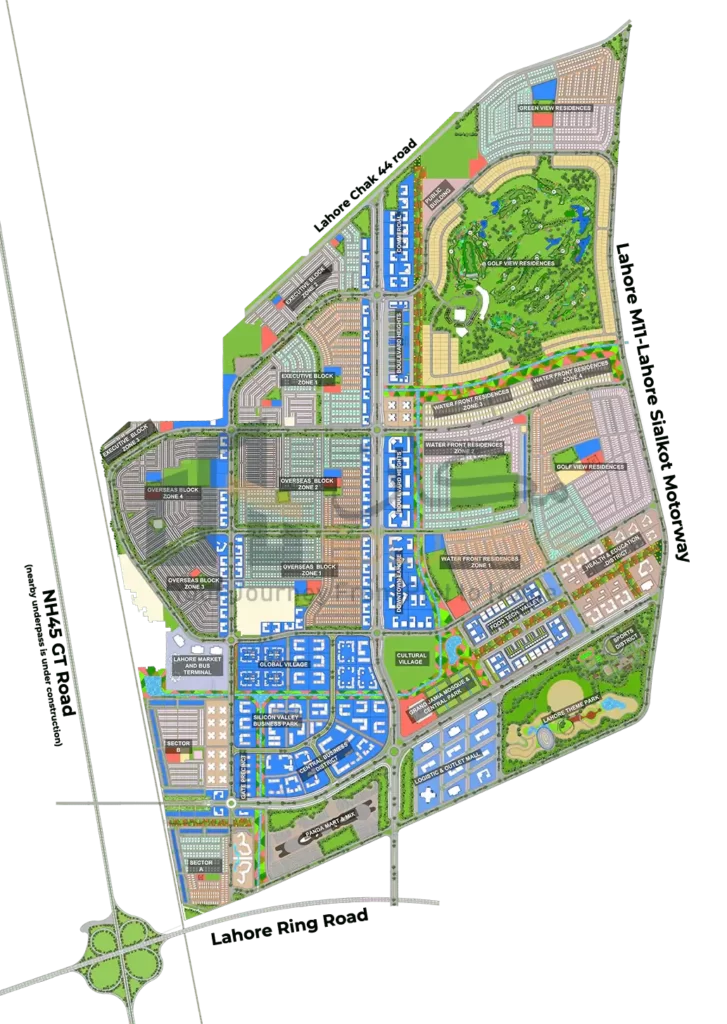 Lahore Smart City Master Plan Map