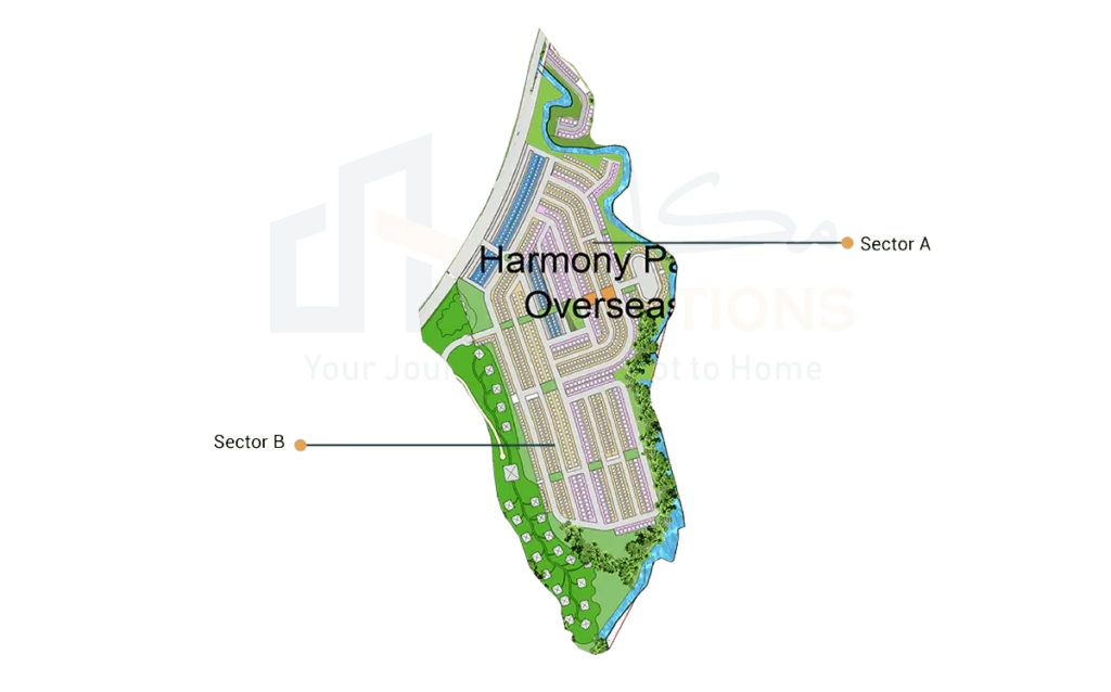 Capital Smart City Harmony Park Overseas Map