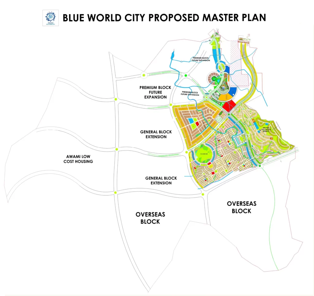 Blue world City Master Map